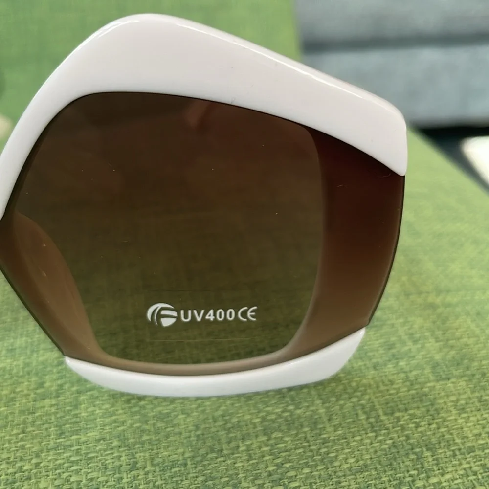 NWT Oversized White Sunglasses